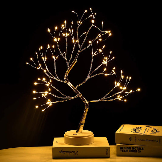 LED Tree - Copper Wire Lamp