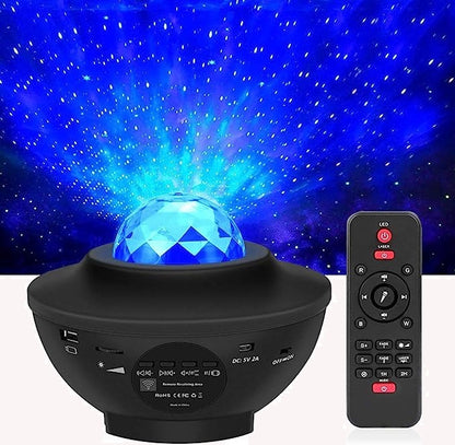 Vibrant Galaxy LED Projector - Bluetooth Music Player