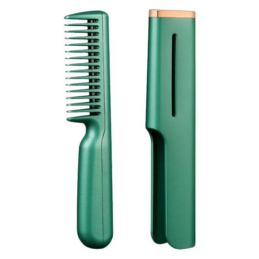 Wireless Straightening & Curling Comb - USB Charging